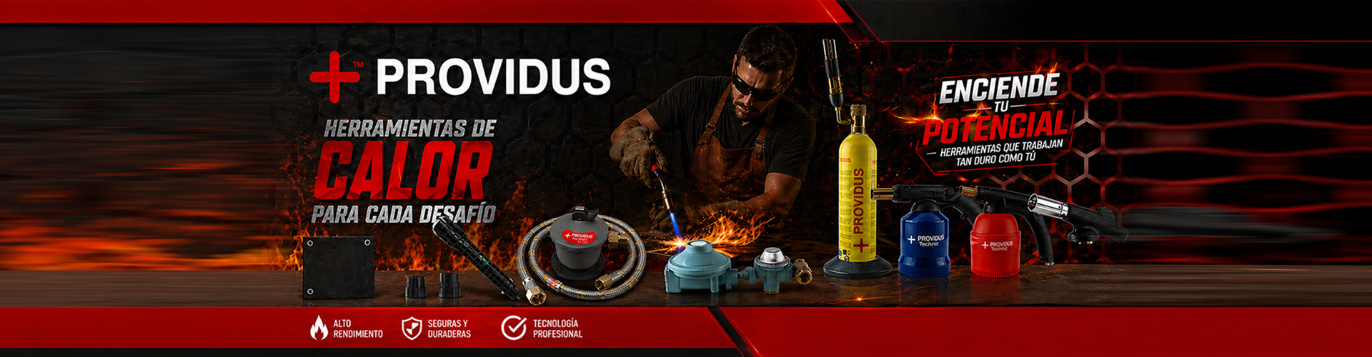Providus — Herramientas de calor para cada desafío. Enciende tu potencial.
